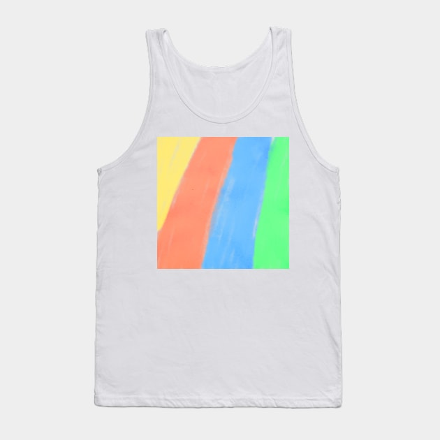 Blue red green watercolor abstract art Tank Top by Artistic_st